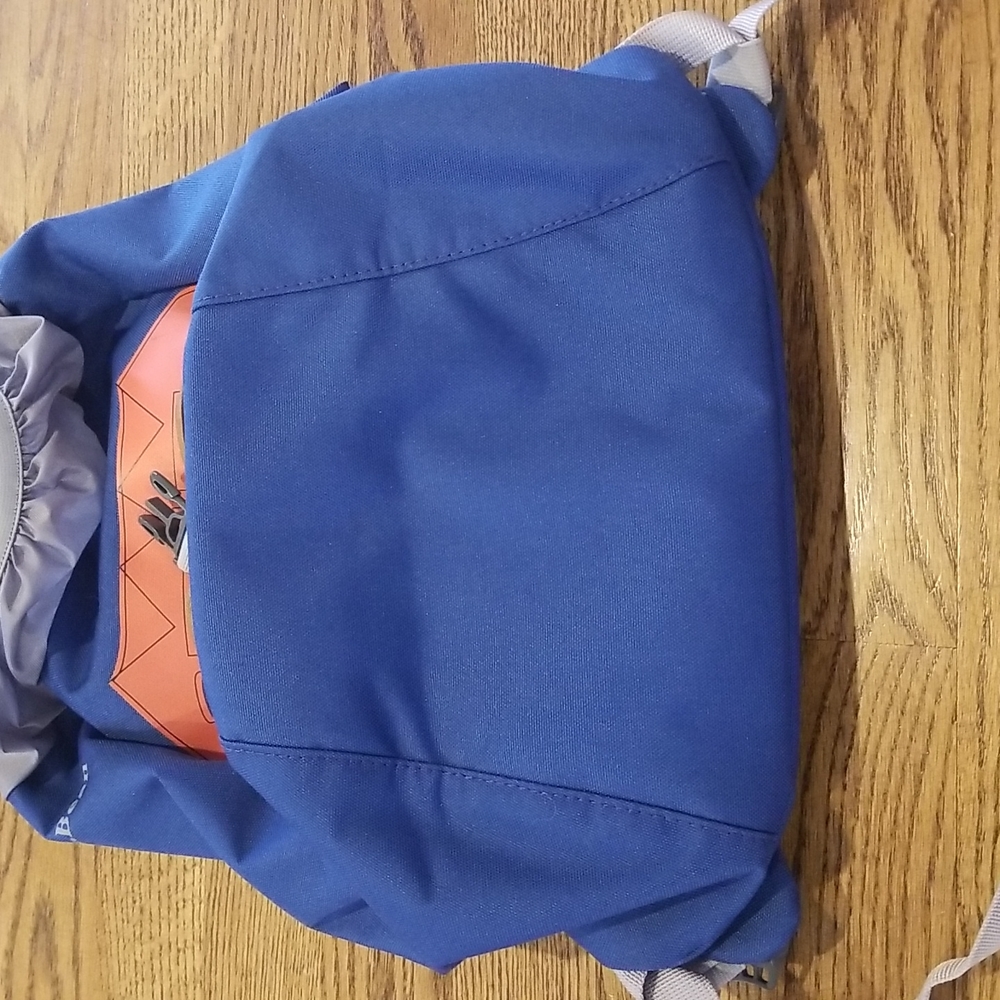 L.L. Bean Blue and Brown Kids Bear Backpack - Picture 5 of 5
